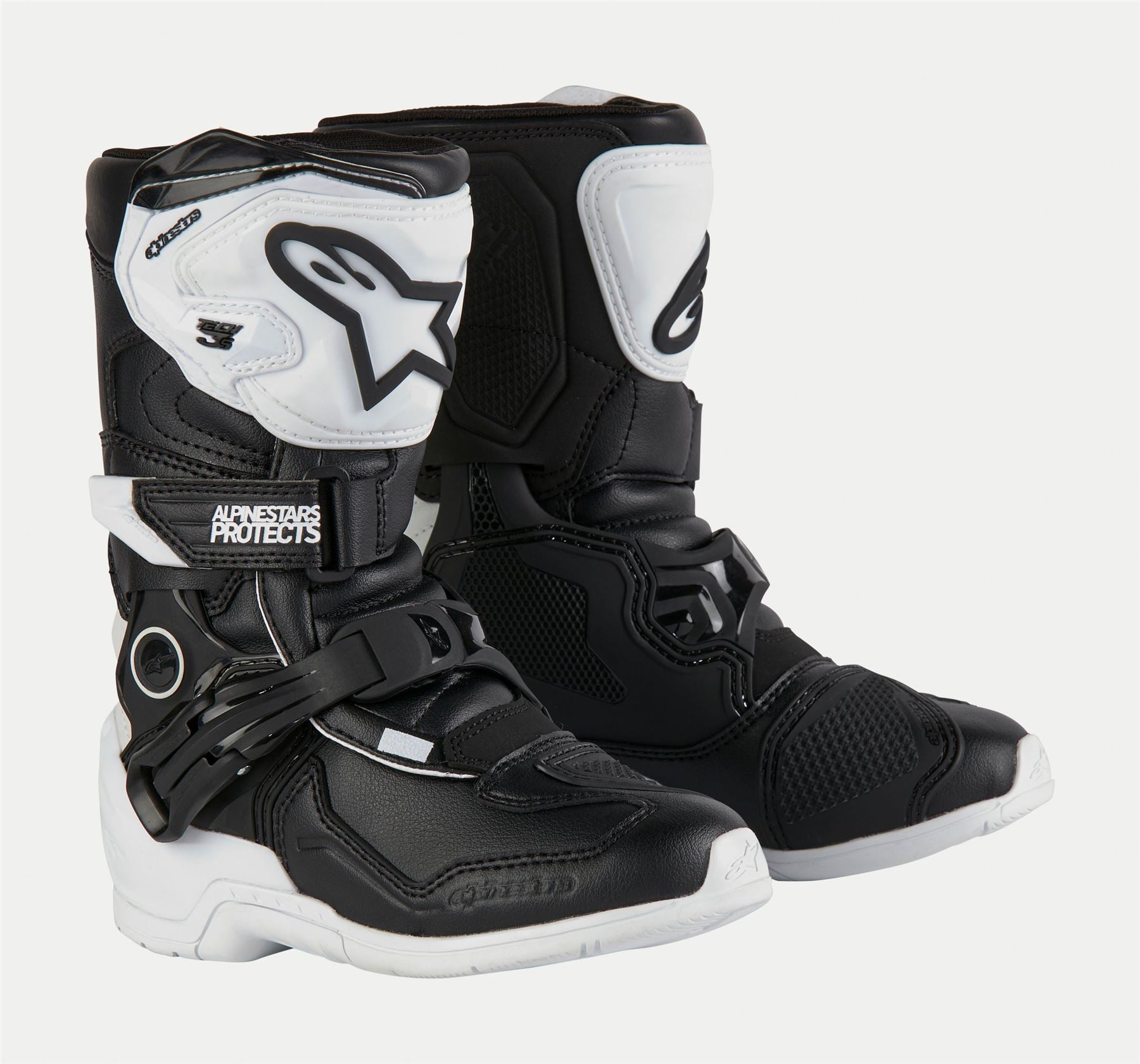 Alpinestars 2026 Tech 3S Kids Motocross Boots White Black